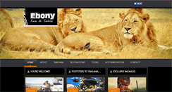 Desktop Screenshot of ebony-safaris.com